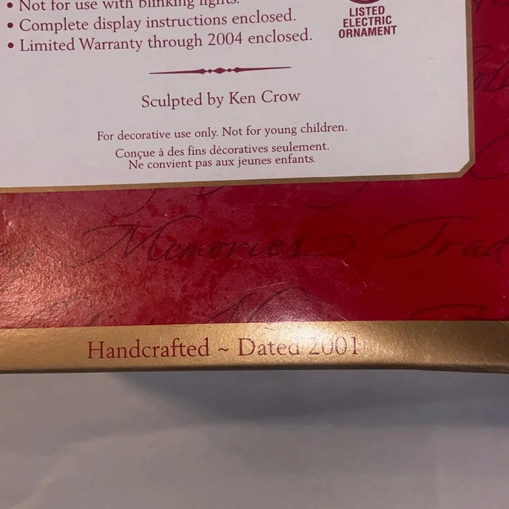 Vintage 2001 Up on the Housetop Magic Hallmark Keepsake Ornament